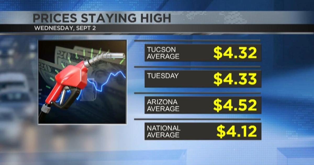 Gas prices not seeing a change in Southern Arizona