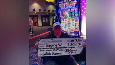JACKPOT: Man wins more than $500K at Desert Diamond Casino Tucson