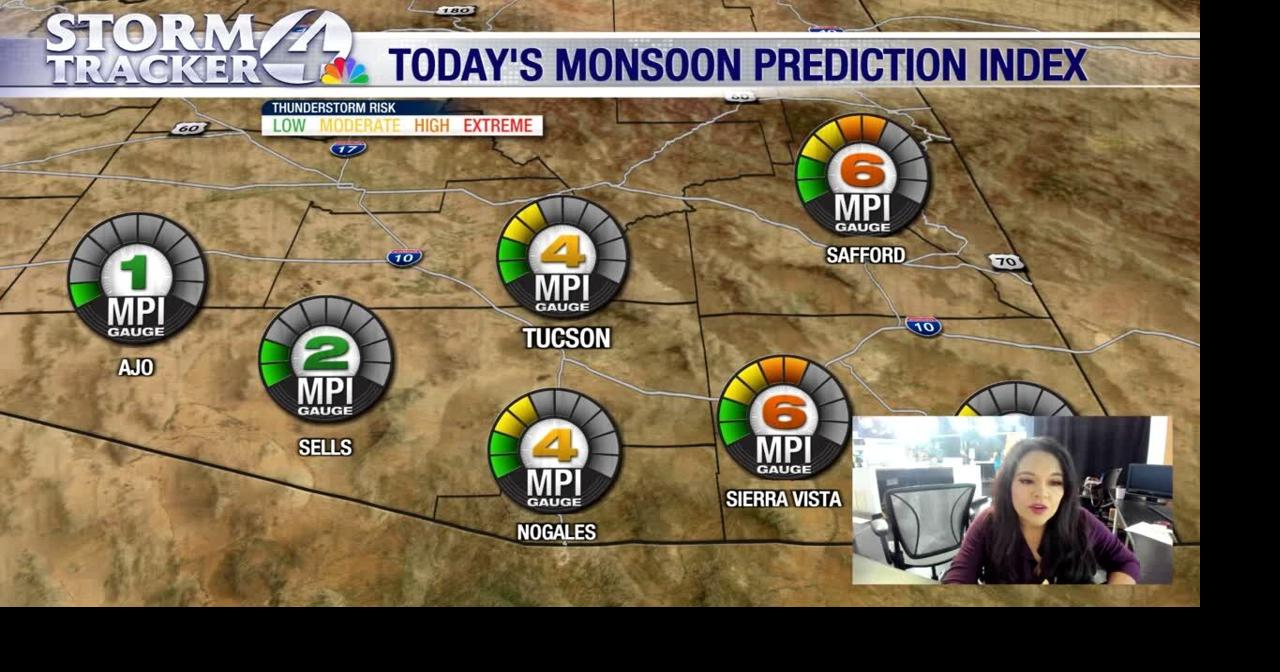 Monsoon moisture has us on Alert for today and tomorrow Video