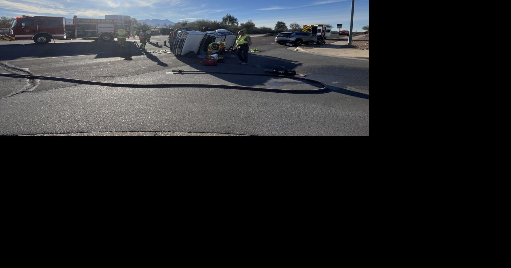 Two people hospitalized after rollover crash in Green Valley