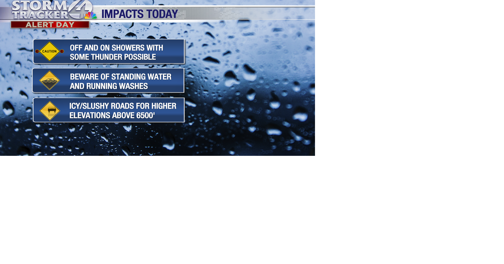 Wet roads, running washes, more heavy rain and snow on the way | News ...