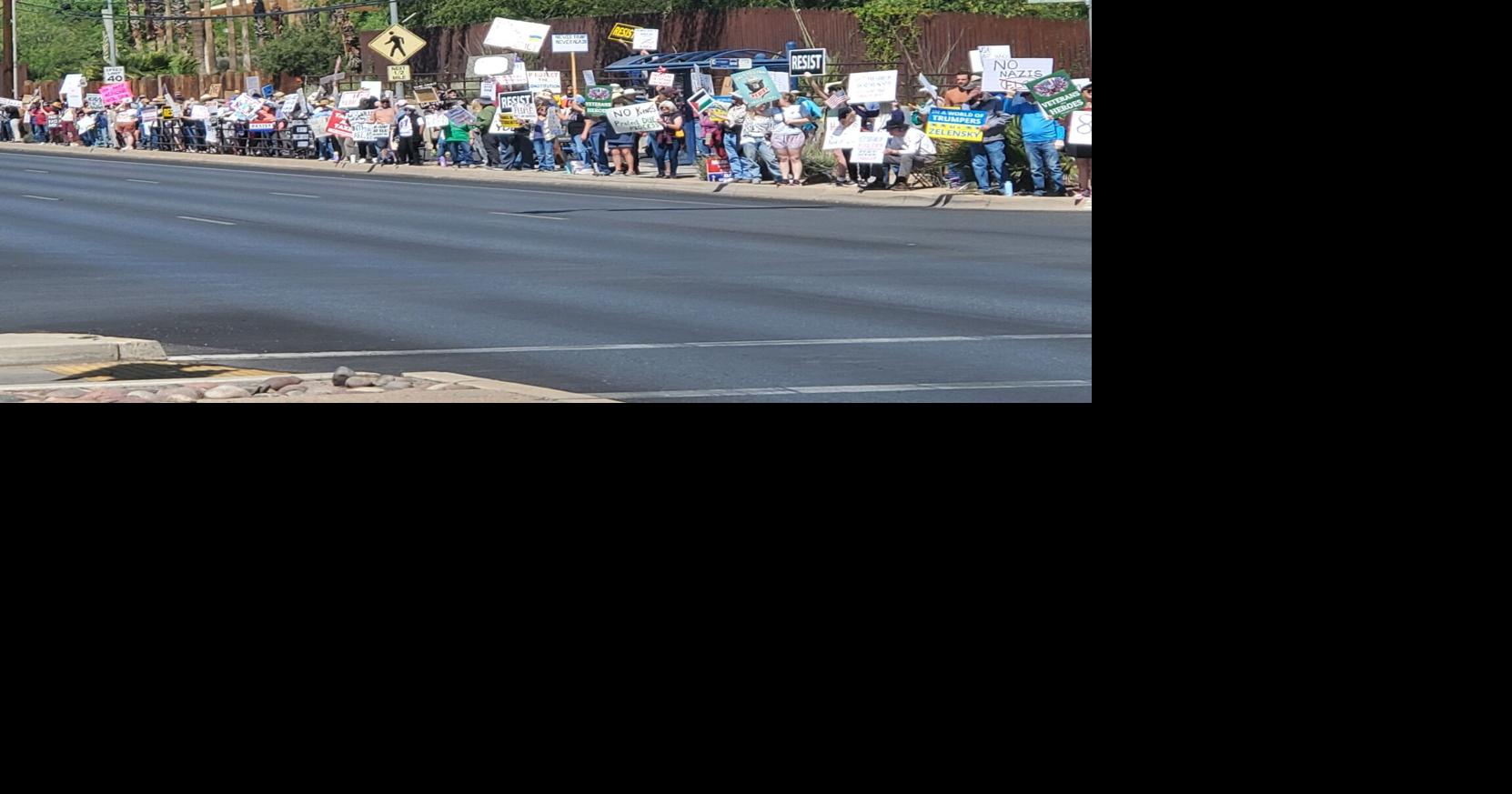 Tucson Rallies with 50501 Movement in Protest Against Trump ...