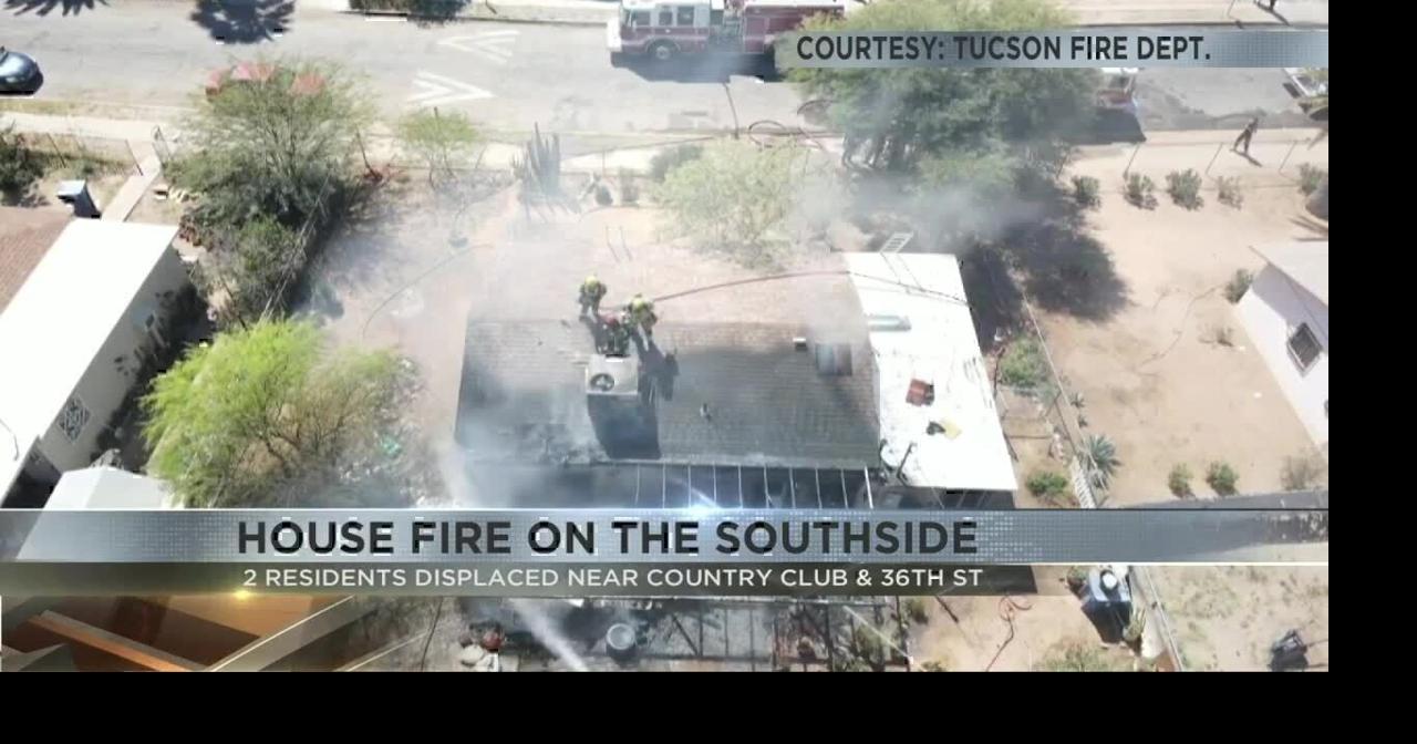 Southside Tucson fire displaces two residents, cause unknown | Video ...