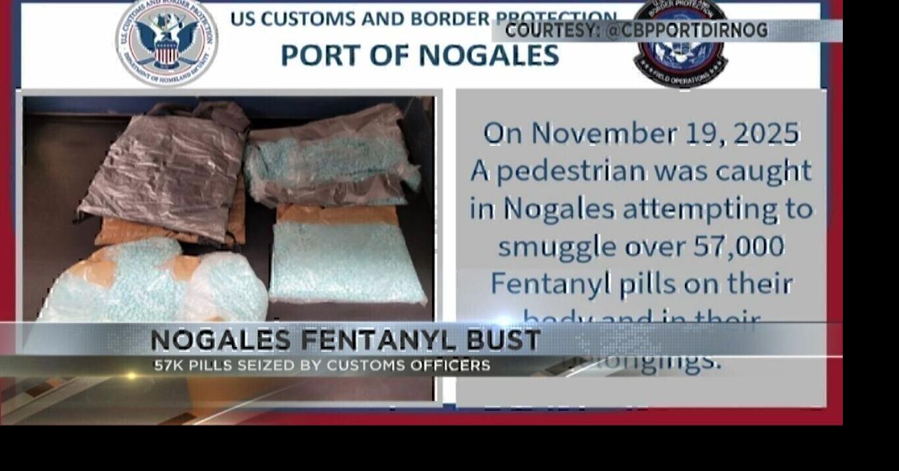 More than 50K fentanyl pills seized by U.S. Customs officers | Video ...