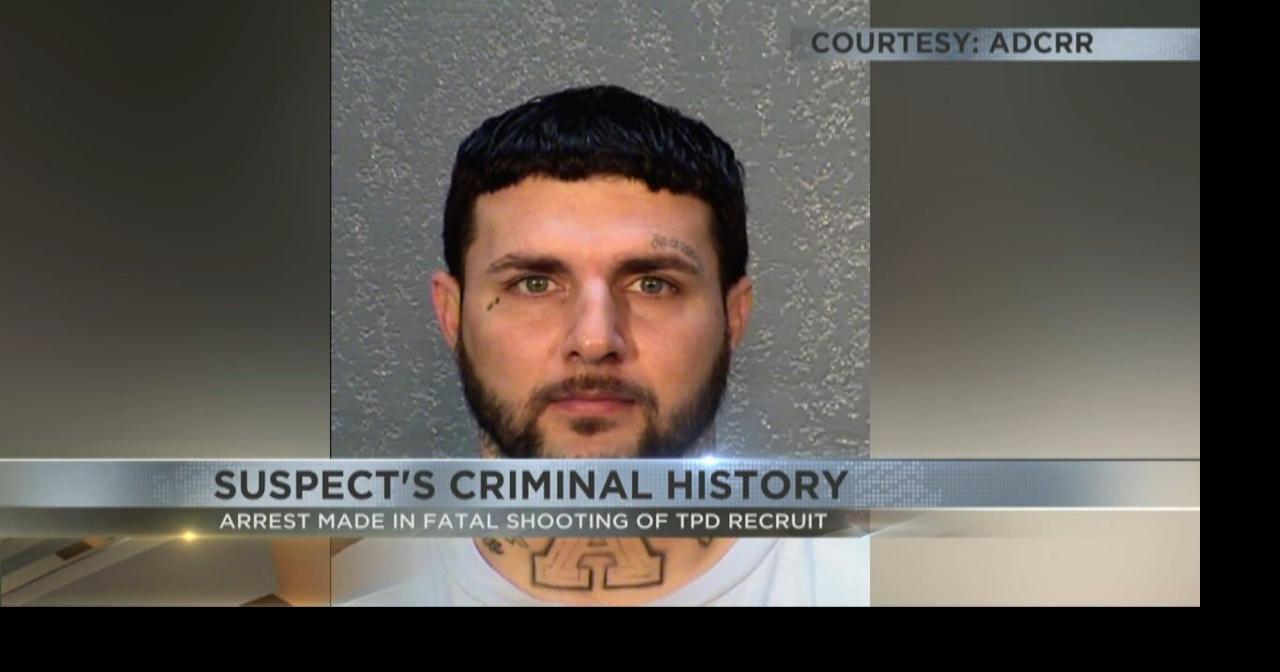 Jailed suspect in connection with homicide of TPD recruit has extensive criminal past