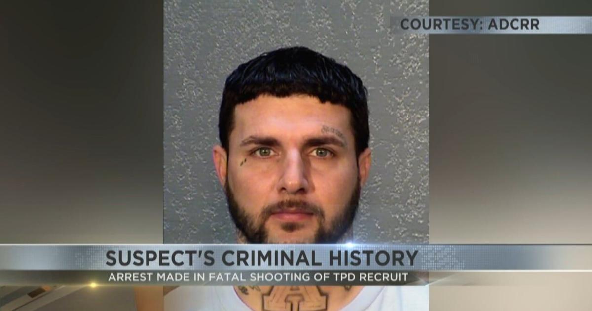 Jailed suspect in connection with homicide of TPD recruit has extensive criminal past