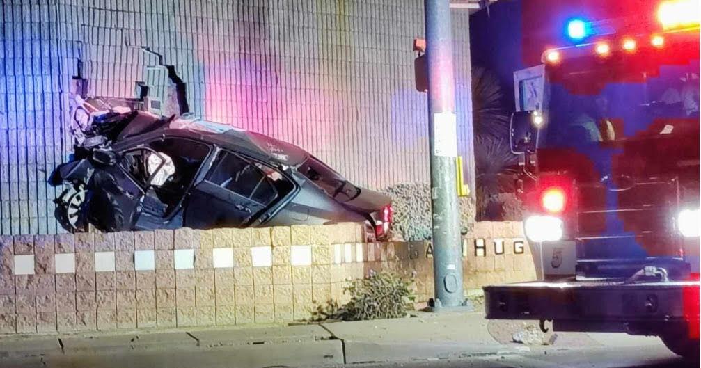 Car crashes into Empire Beauty School, fatality confirmed
