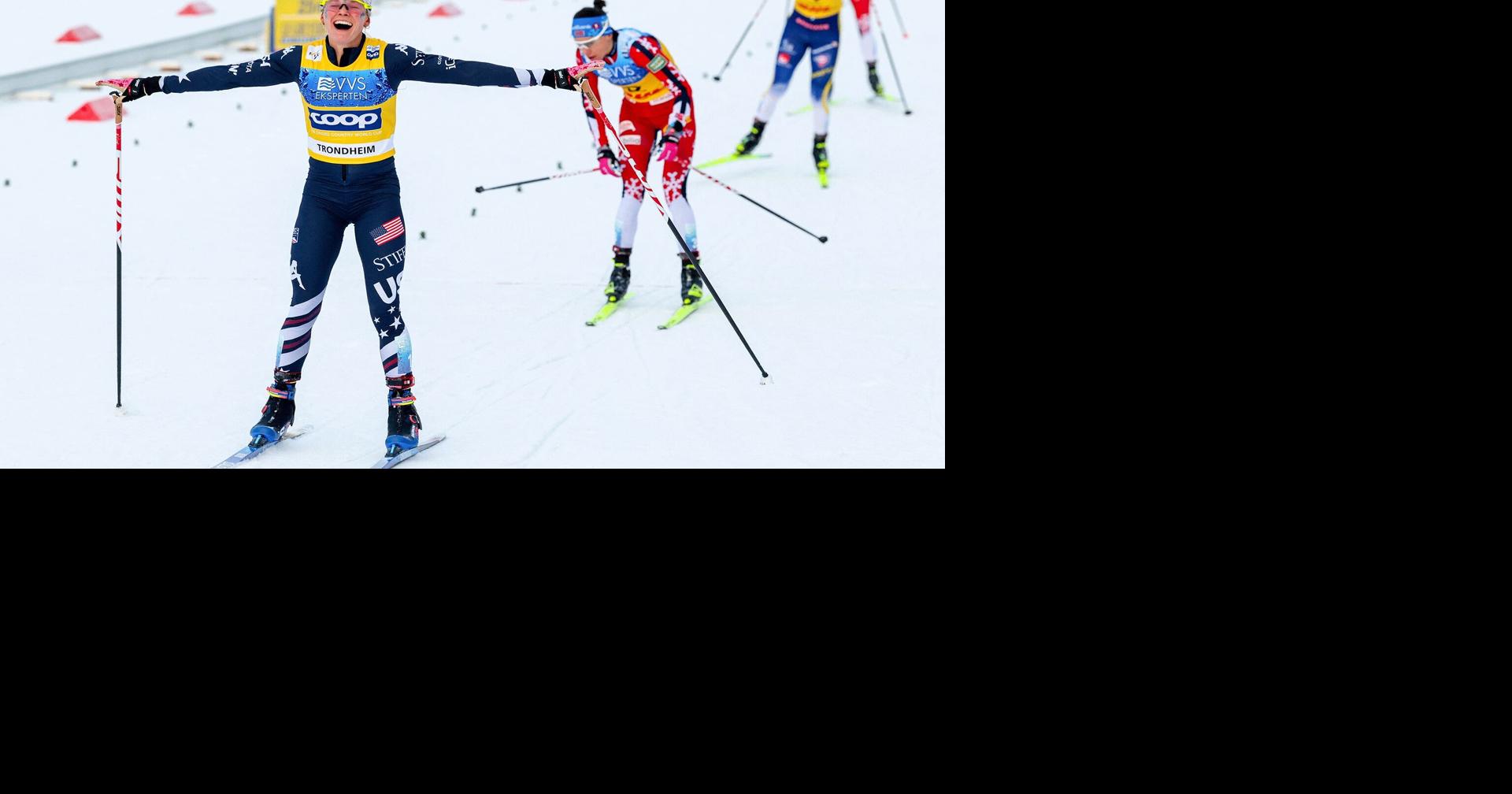 U.S. cross-country skier Jessie Diggins takes the podium in final race before 2026 Milan Cortina Olympics