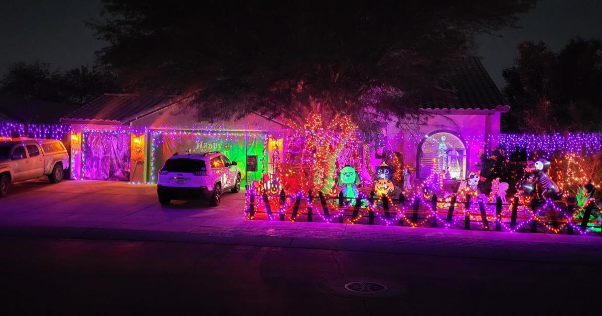 Martensville Halloween Display Supports Food Pantry Fundraiser