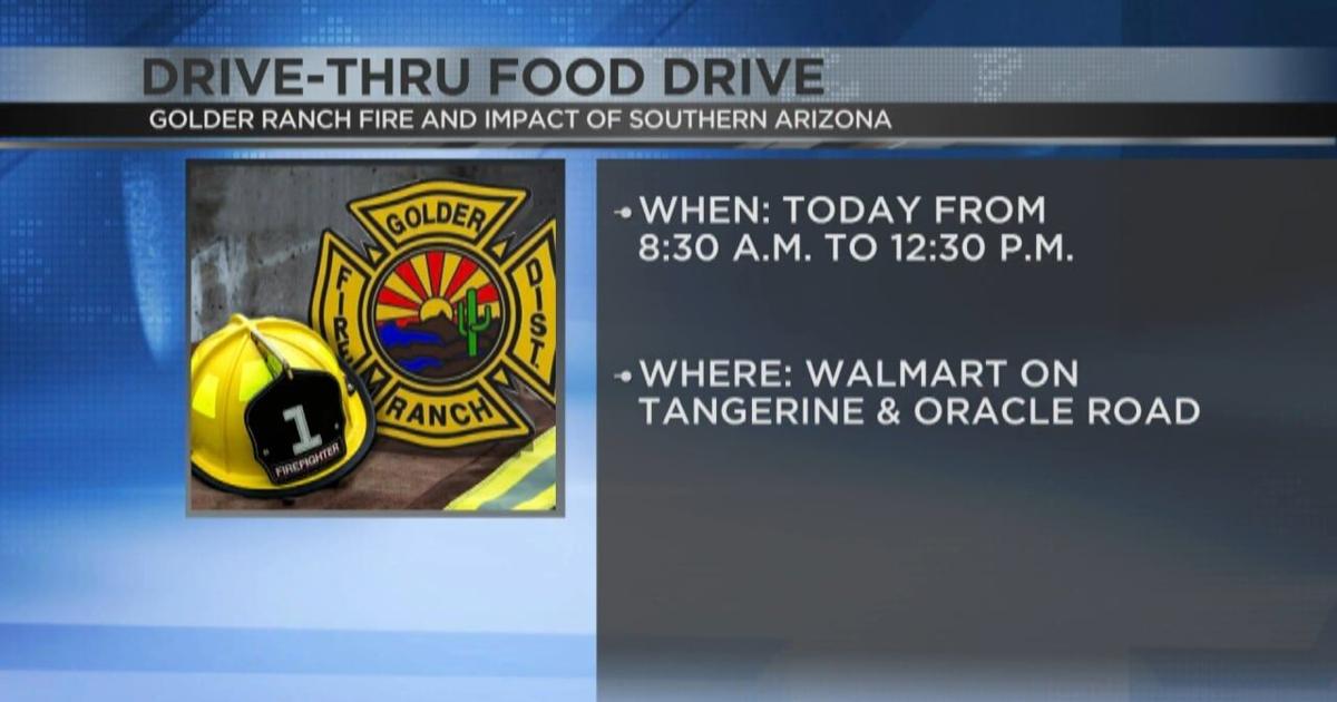 Golder Ranch Fire teaming up with IMPACT today for drive-thru food drive