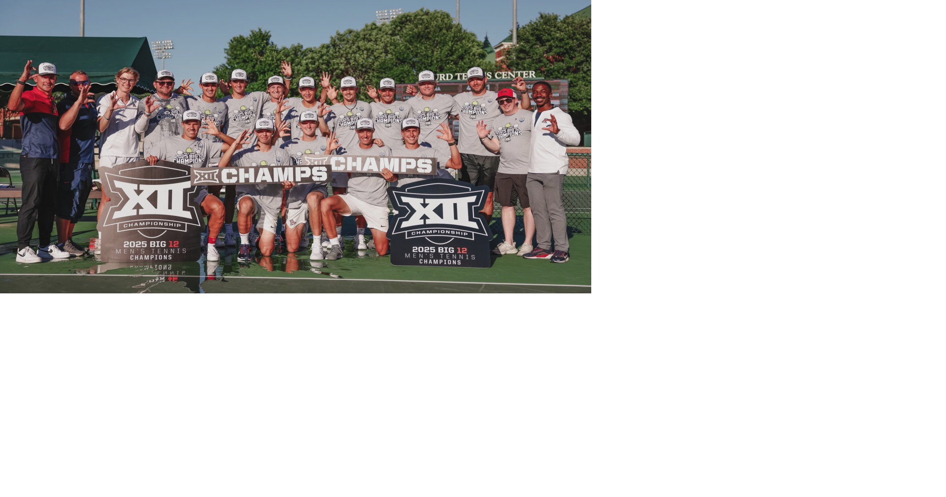 Arizona Men's Tennis Wins Fourth Consecutive Big 12 Championship