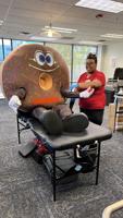 The American Red Cross is giving away coffee and donuts to blood donors