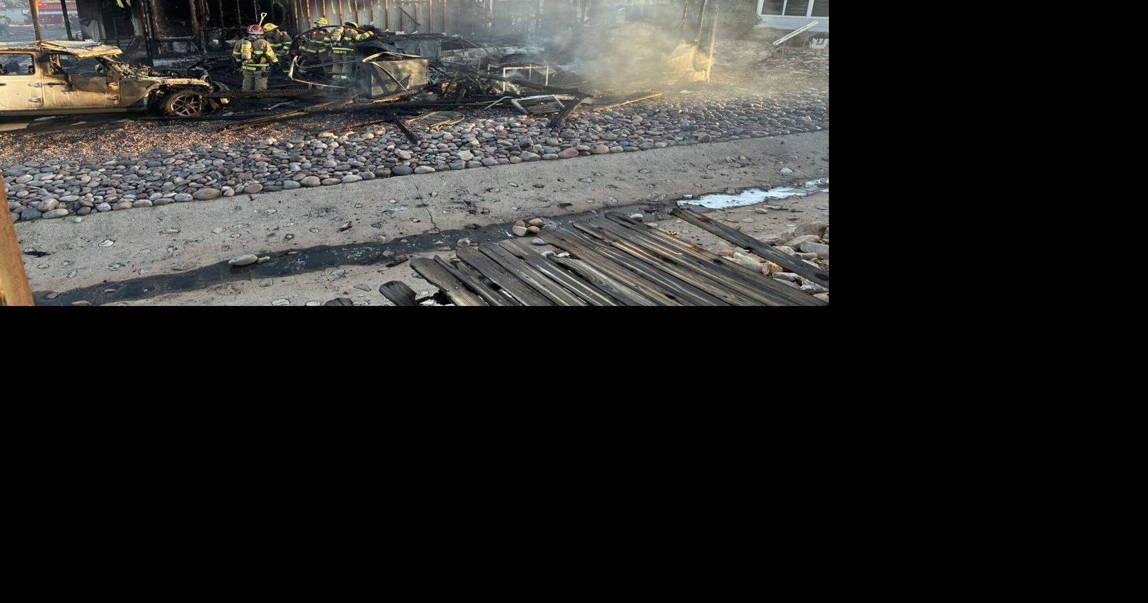 Investigation underway into large mobile home fire | Local News | kvoa.com