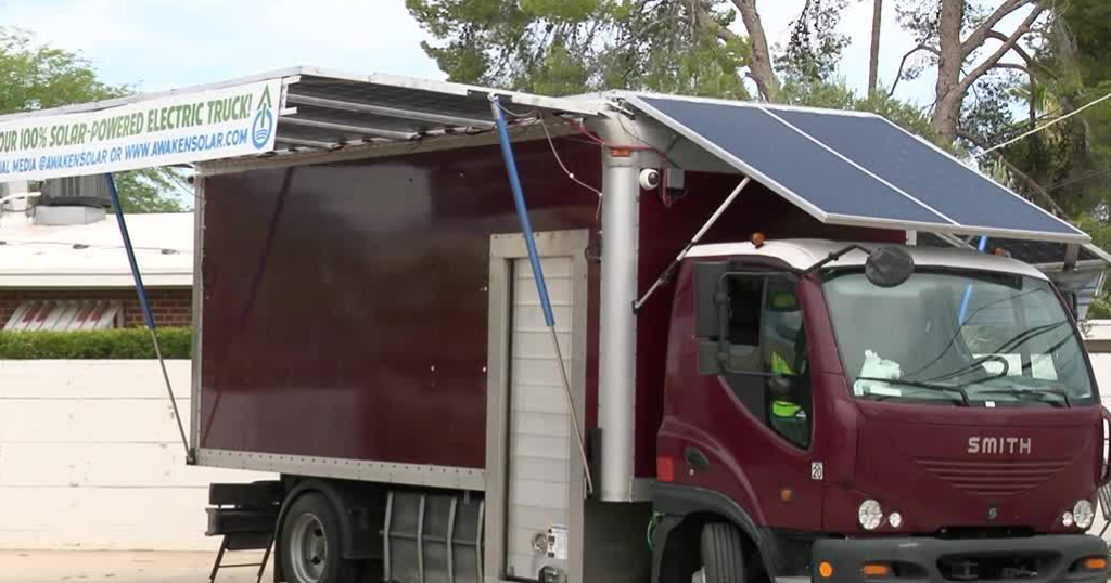 Solar Lorry Traveling on solar Power: Man builds solar-powered truck | Local | kvoa.com