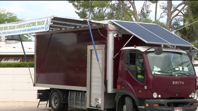 solar panels on trucks