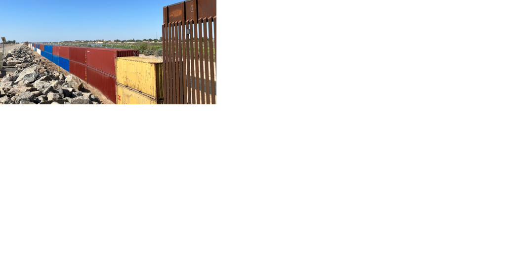 Shipping containers being removed from border wall - Vimarsana News