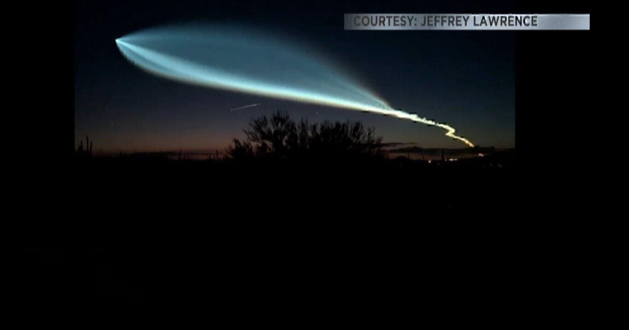 Southern Arizona gets great of latest SPACEX launch Sunday night ...
