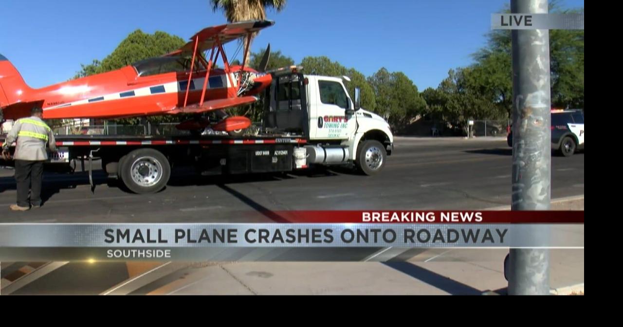 Small biplane crashes into pole on Tucson's southside | Video | kvoa.com