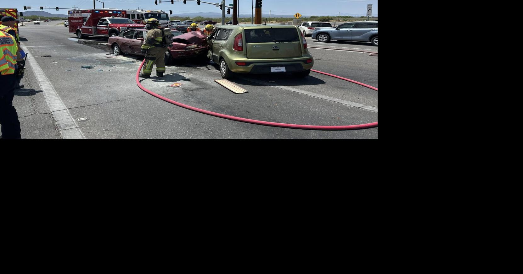 Four-Vehicle Crash Injures Three Tucson Southwest Side