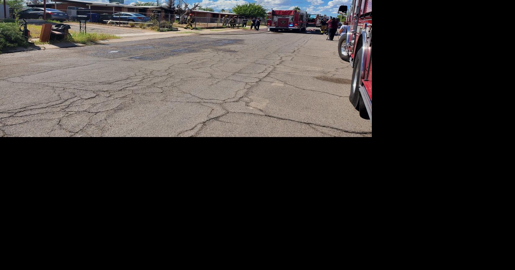 Crews battle house fire on Tucson's south side | Local News | kvoa.com
