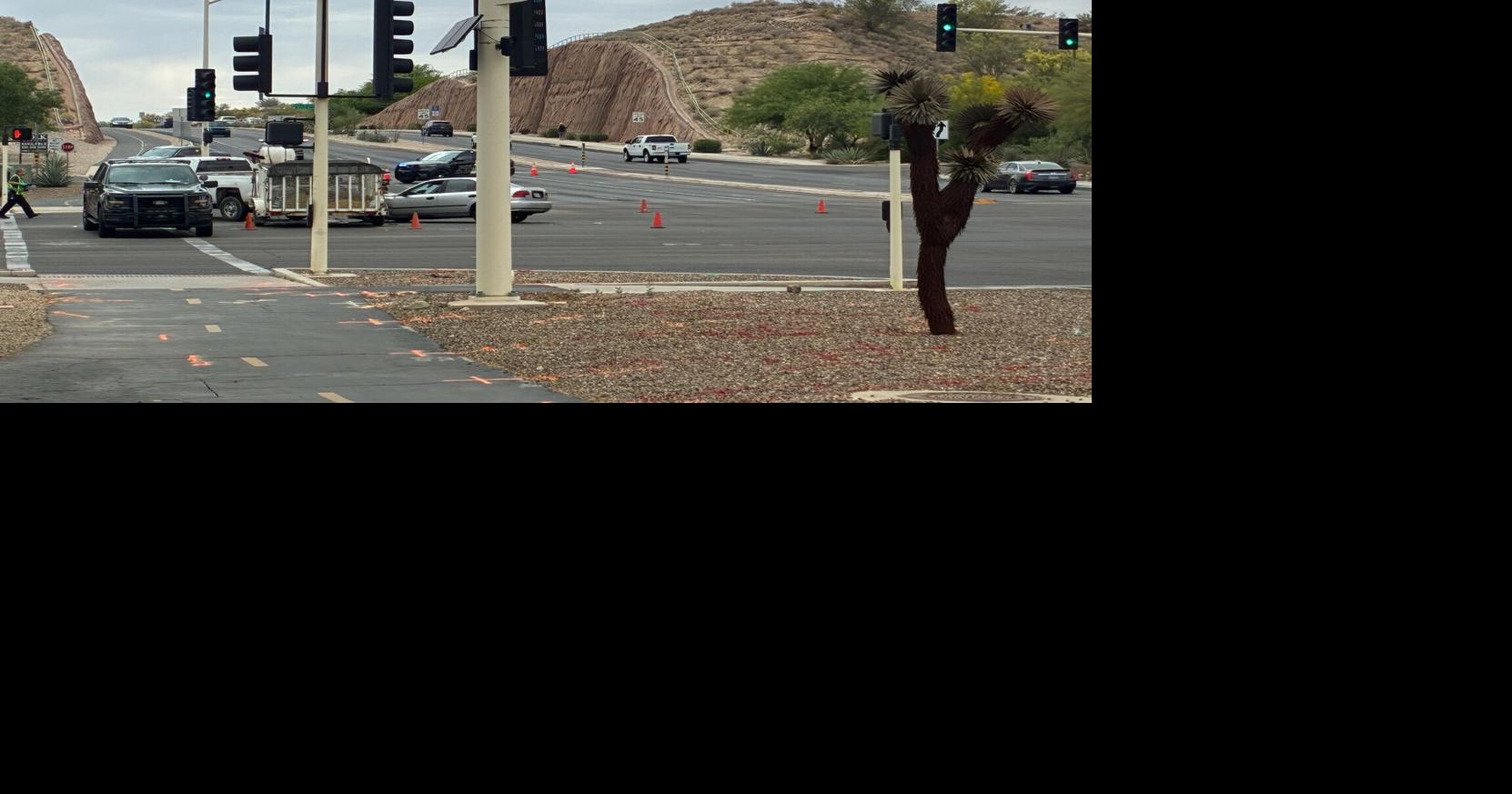 Oro Valley Police advise community of traffic delays due to two-vehicle crash