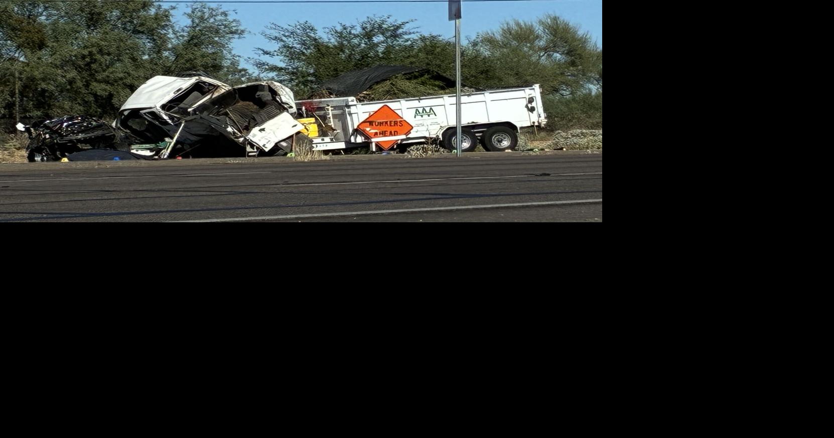 Deadly crash involving landscaping trucks closes southbound SR-77 ...