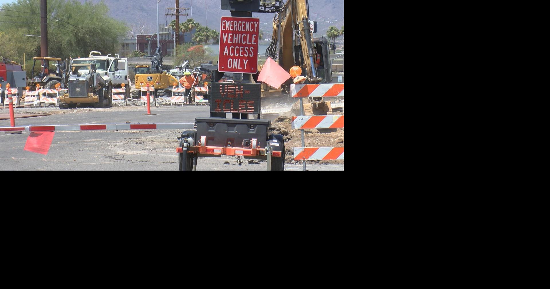 Closures begin on Grant near Flowing Wells