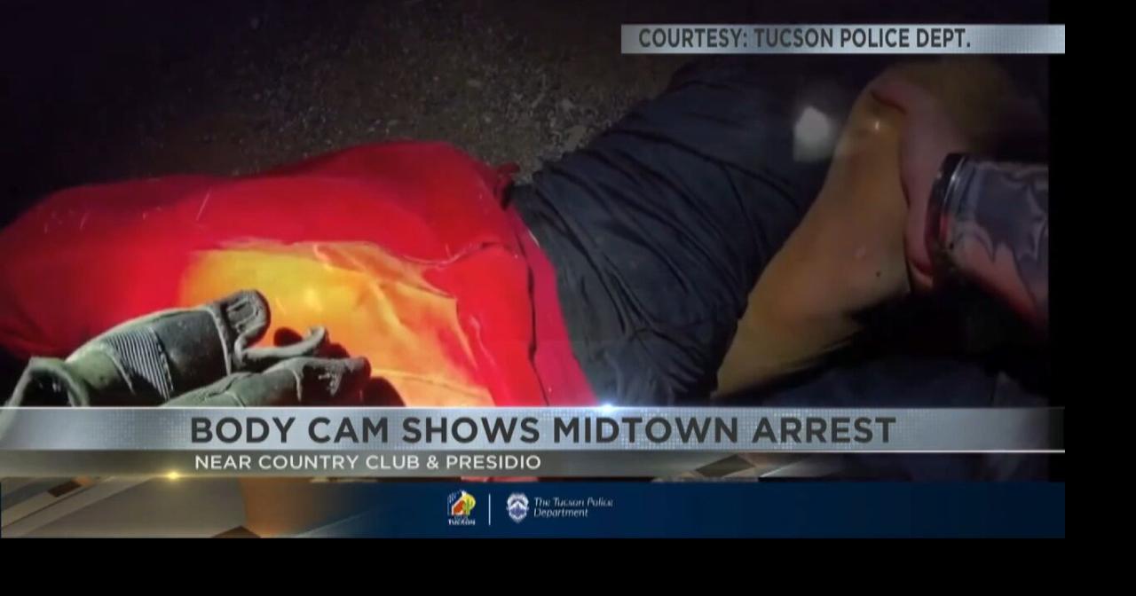Body cam footage shows midtown Tucson arrest