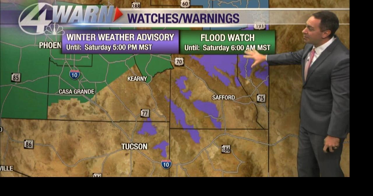 Winter weather advisories in mountains around Arizona Video