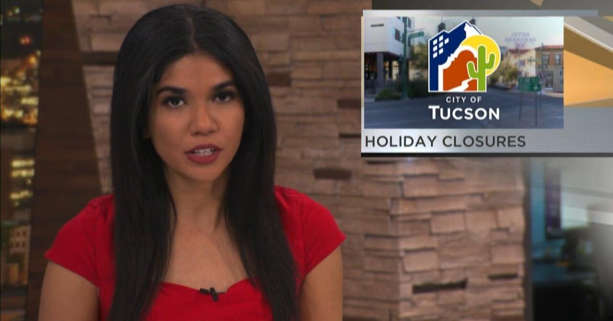 City of Tucson closures today in recognition of weekend holidays