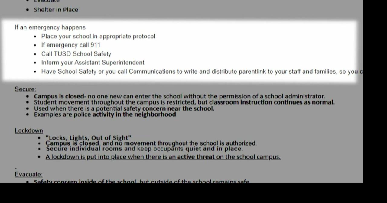 Tucson High School changes its emergency lockdown procedures Video