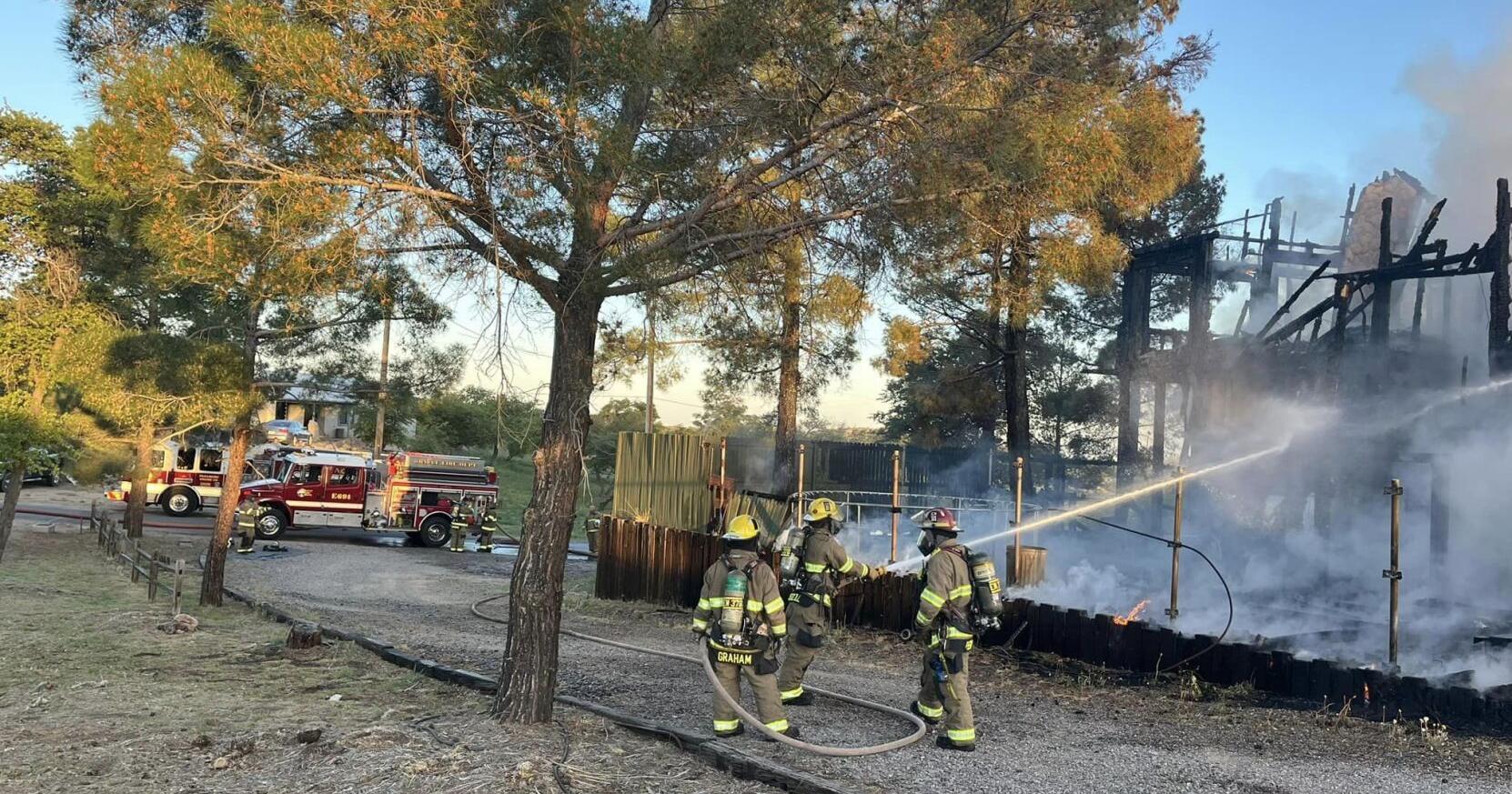 Fire destroys two-story home in Oracle - Vimarsana News