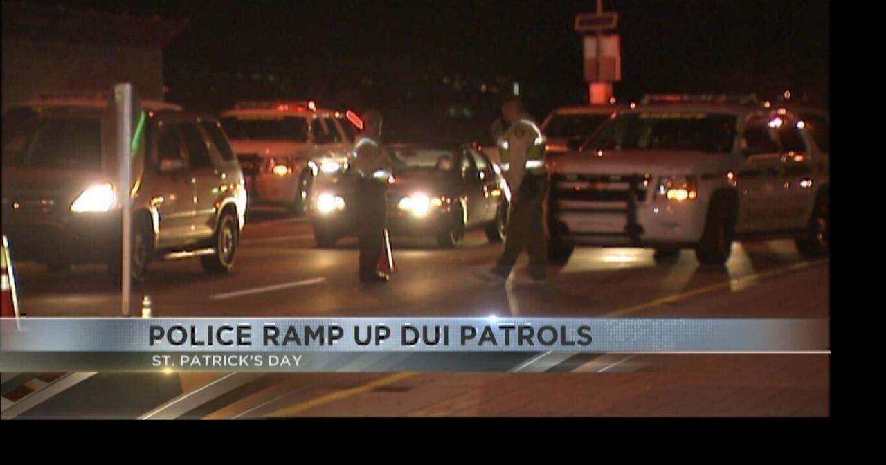 Police ramp up DUI patrols for St. Patrick's Day | Video | kvoa.com