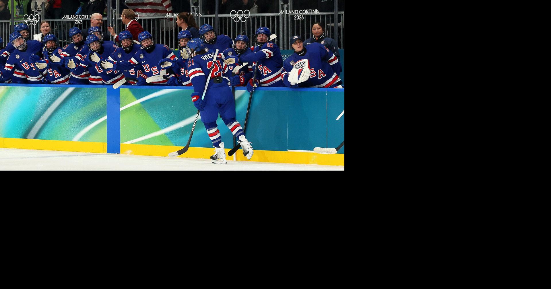 Hilary Knight skates toward Olympic hockey history as U.S. women take on Switzerland