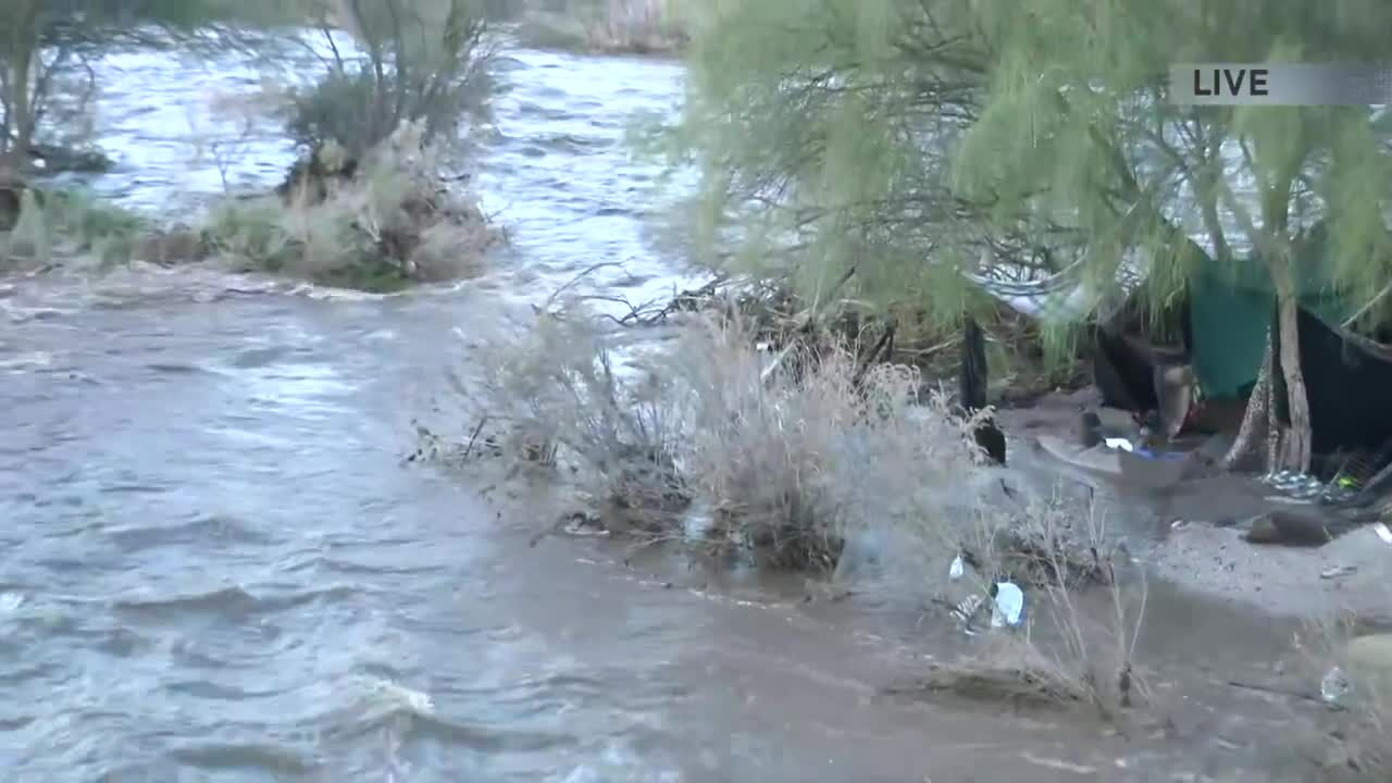 Several unhoused people rescued from flooded rivers and washes | News |  kvoa.com