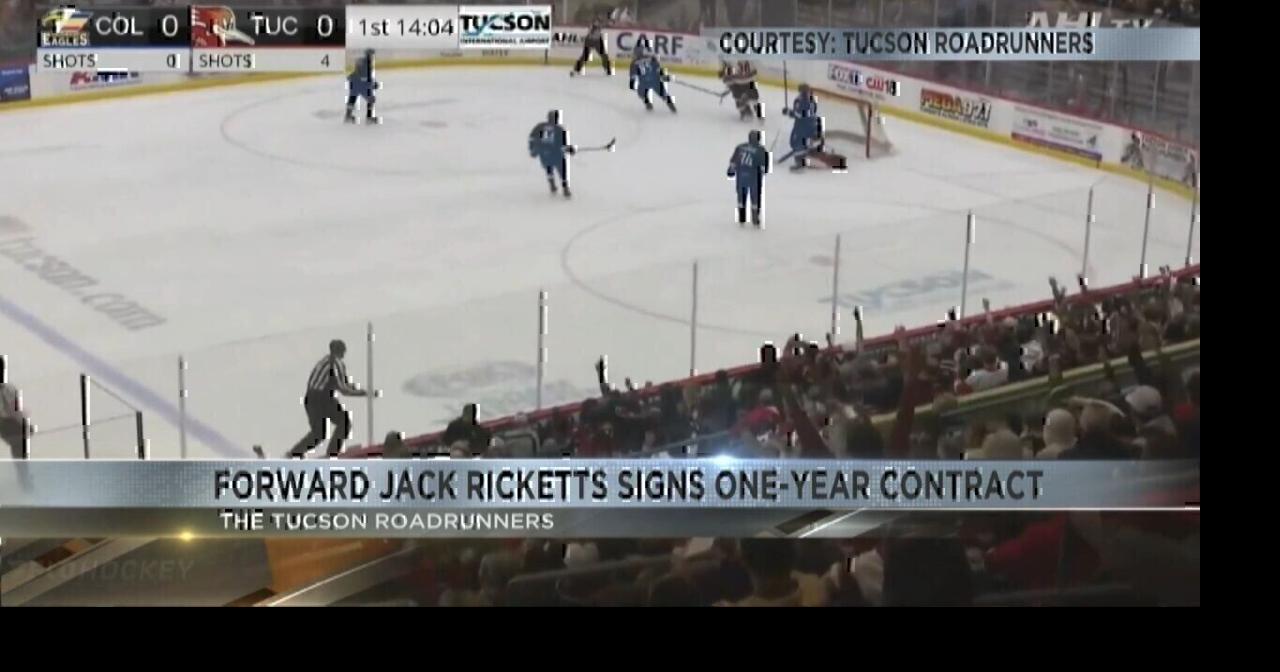 Forward Jack Ricketts signs one-year contract to Tucson Roadrunners ...