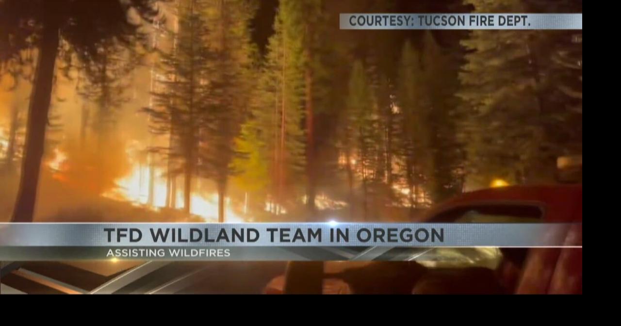 TFD Wildland Team in Oregon assisting firefighters