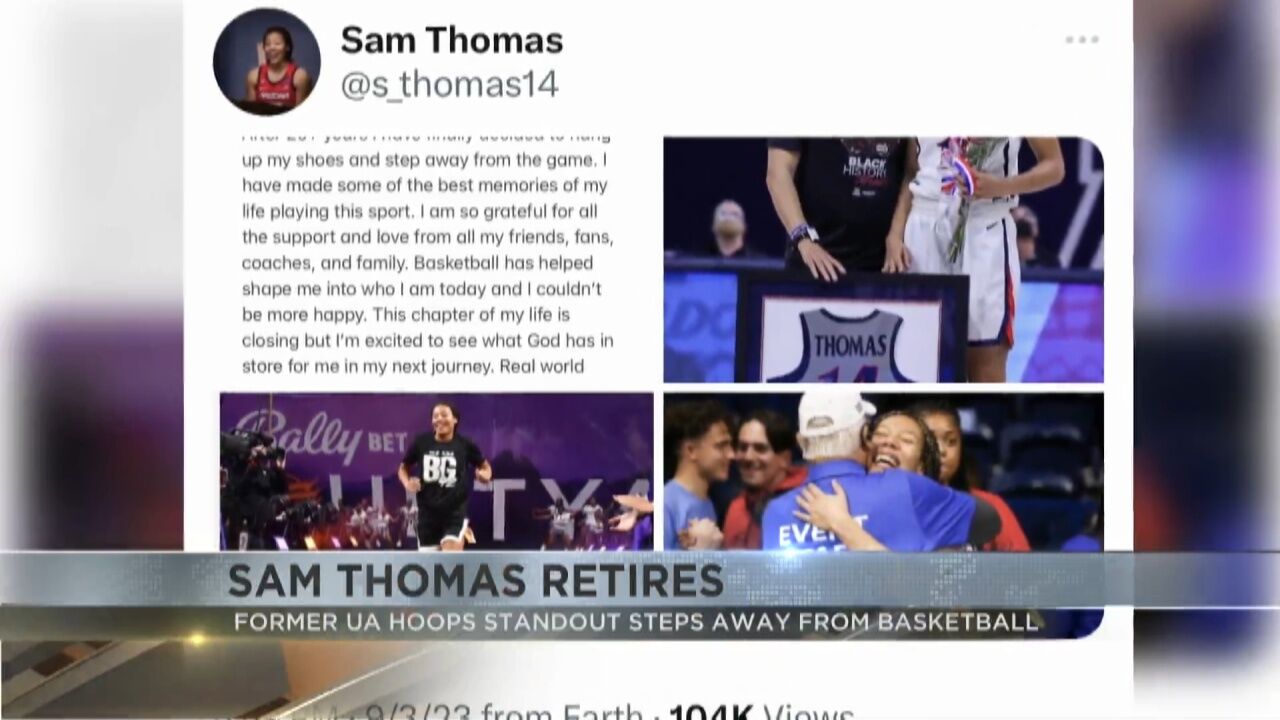 Former UA standout Sam Thomas makes Phoenix Mercury roster; season