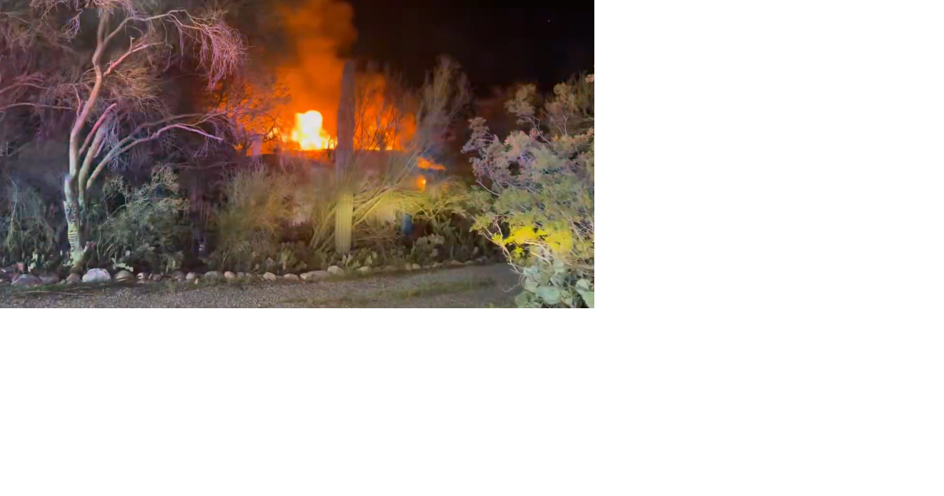 House fire on Tucson's northside sends one to hospital | Local News ...