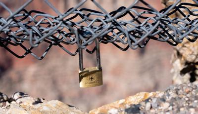 This is the love lock we placed on the fence. - Picture of Blond