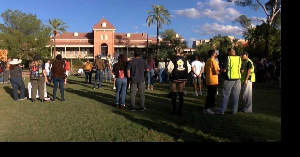 University of Arizona students gather to protest White House compact ...