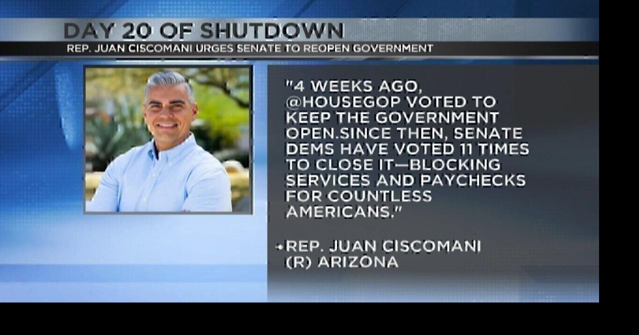 Arizona lawmakers react to government shutdown continuation | Video ...
