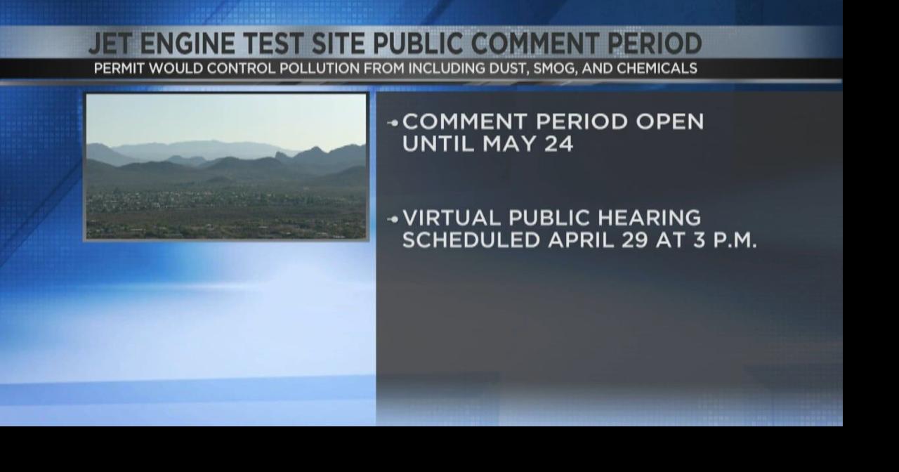 Jet engine test site public comment period | Video | kvoa.com