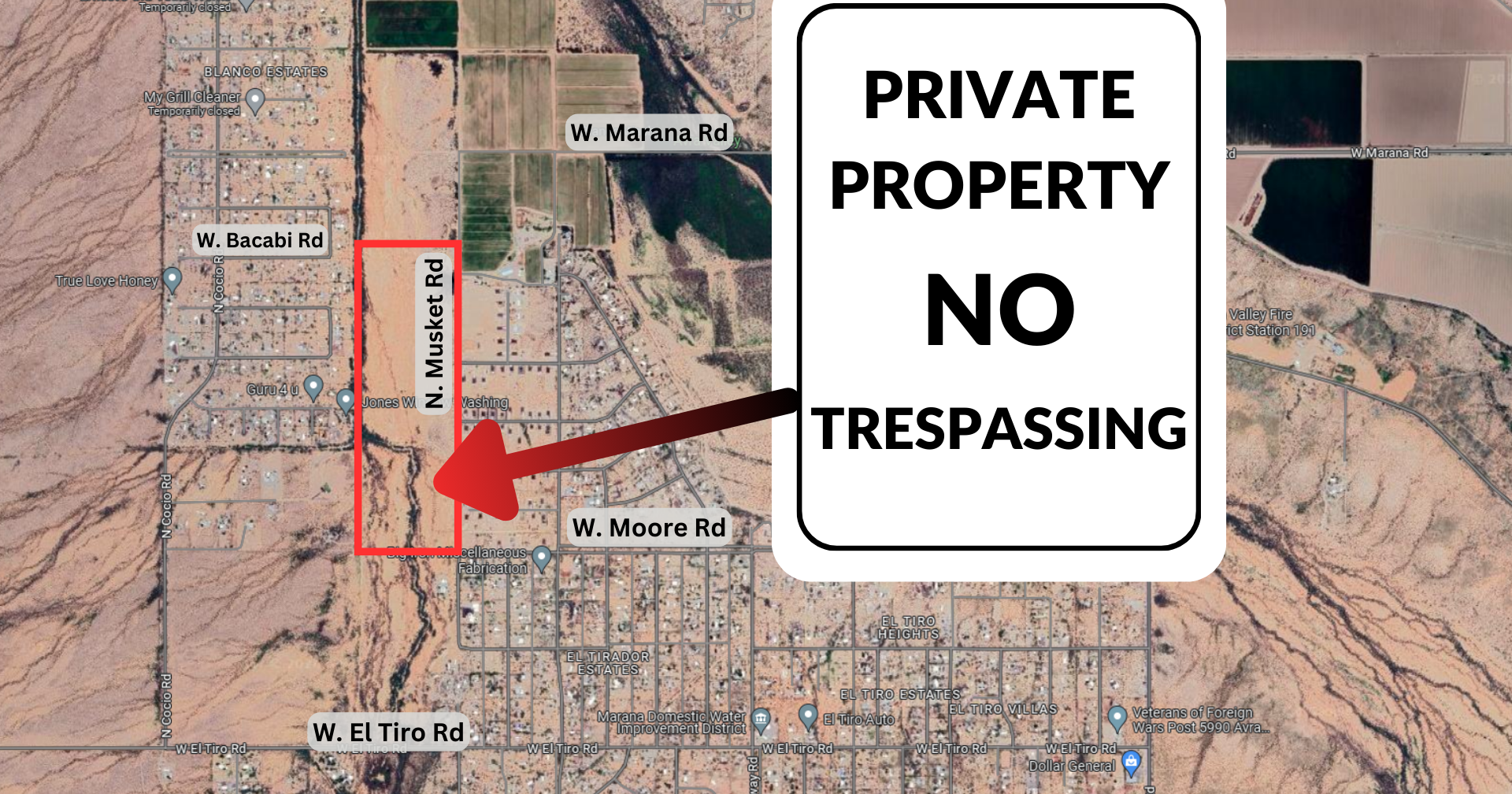 No trespassing issued for property in Avra, Arizona - Vimarsana News