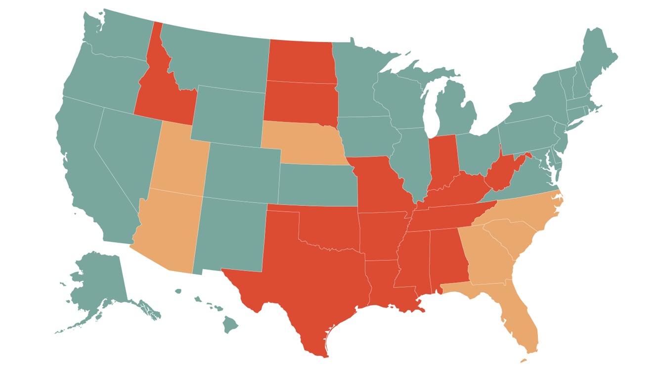 See where abortions are banned and legal and where it s still in
