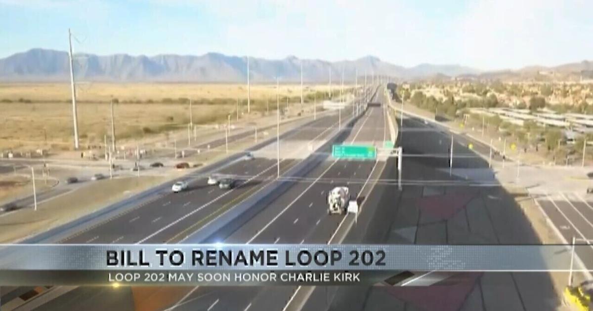 Loop 202az Sign Arizona's Loop 202 may soon honor Charlie Kirk | Video | kvoa.com