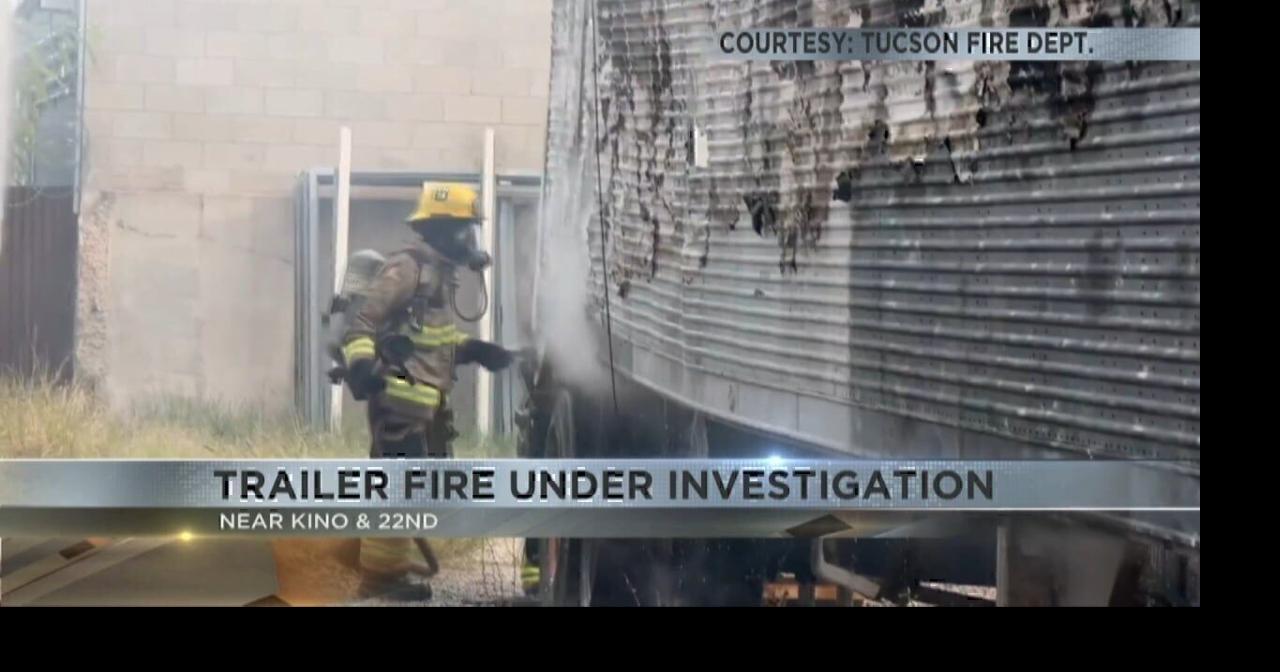 Crews put out large tractor trailer fire in midtown Tucson | Video ...