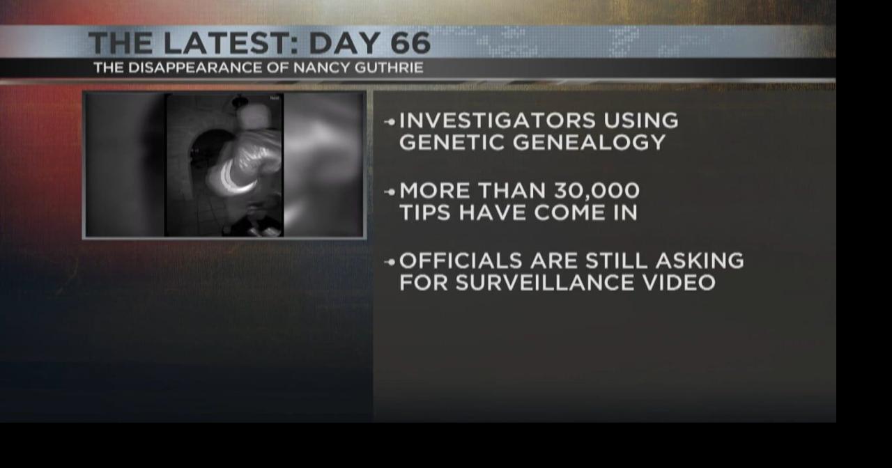 Day 66 of Nancy Guthrie case: Investigators continue seeking surveillance footage