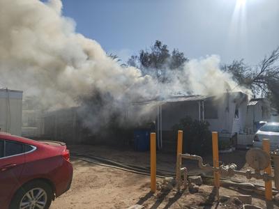 Mobile home fire investigation