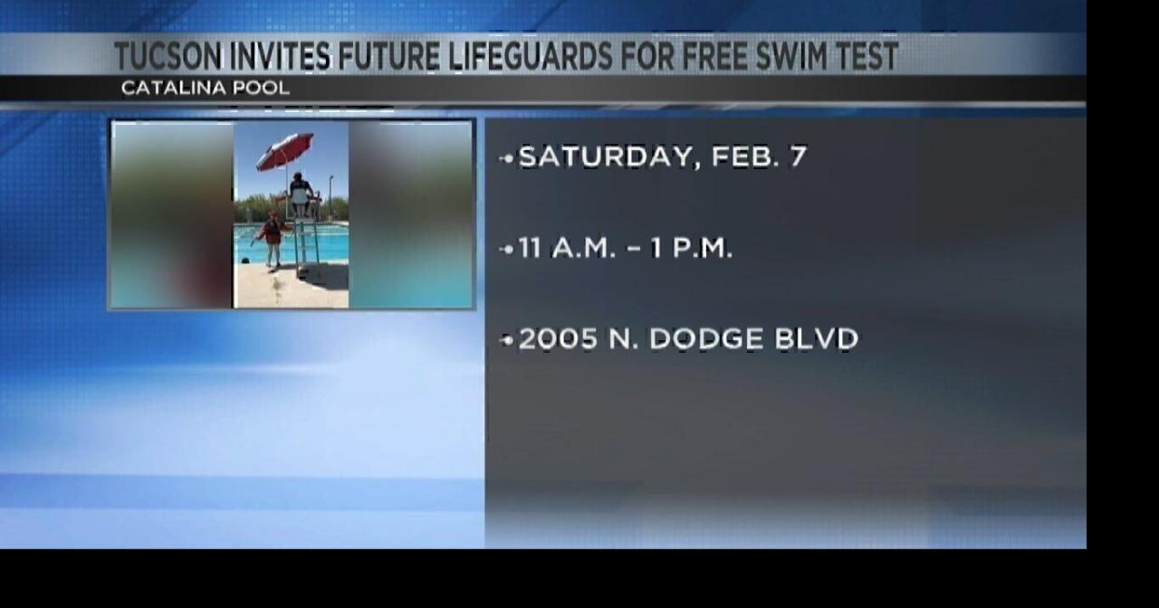 Dive into a lifeguard career with Tucson's free swim test | Video ...